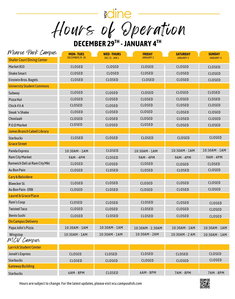 VCU Dining Services tweet media