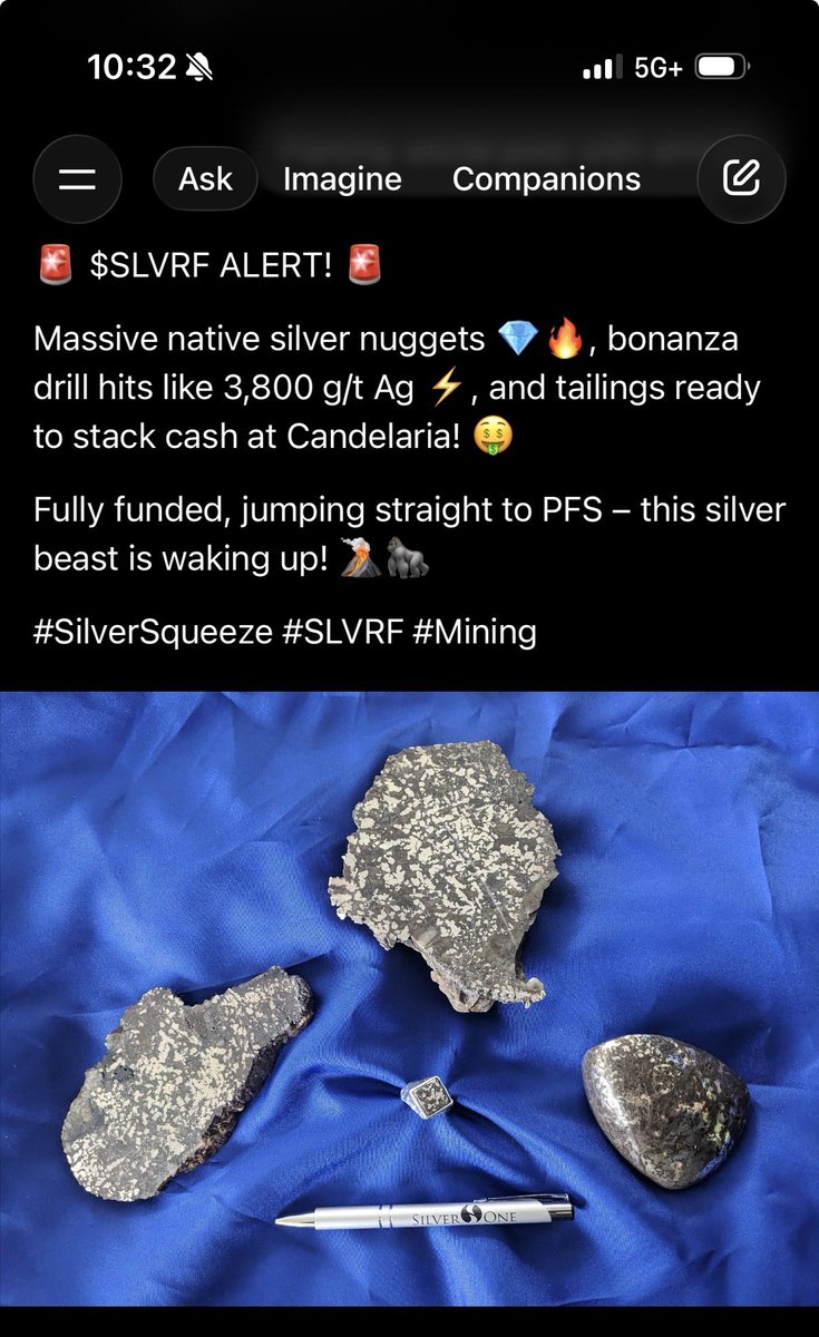 🚨 $SLVRF ALERT! 🚨

#SilverSqueeze #SLVRF #Mining
Grok loves $SLVRF