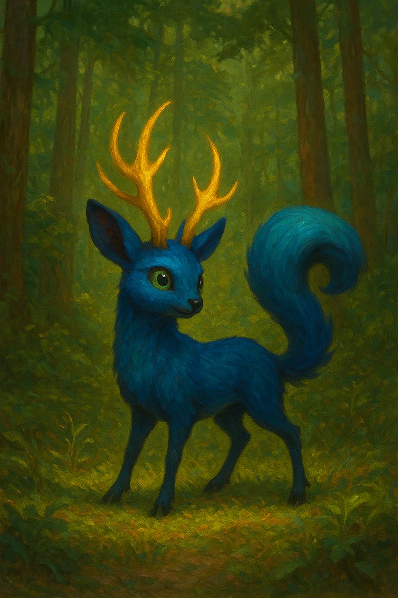 Danilabilla2's tweet photo. I spotted a mysterious creature deep in Camp Haven—a glowing-antlered blue forest guardian! It appeared for only a moment before vanishing into the trees. Magic is real here. @DataHaven_xyz https://t.co/YB9Ise9tzK