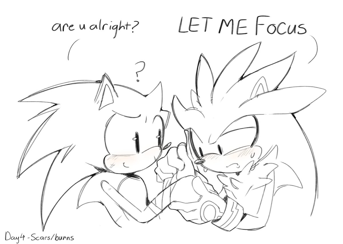 vtxu_'s tweet image. #sonilverweek Day 4 - Scars/burns