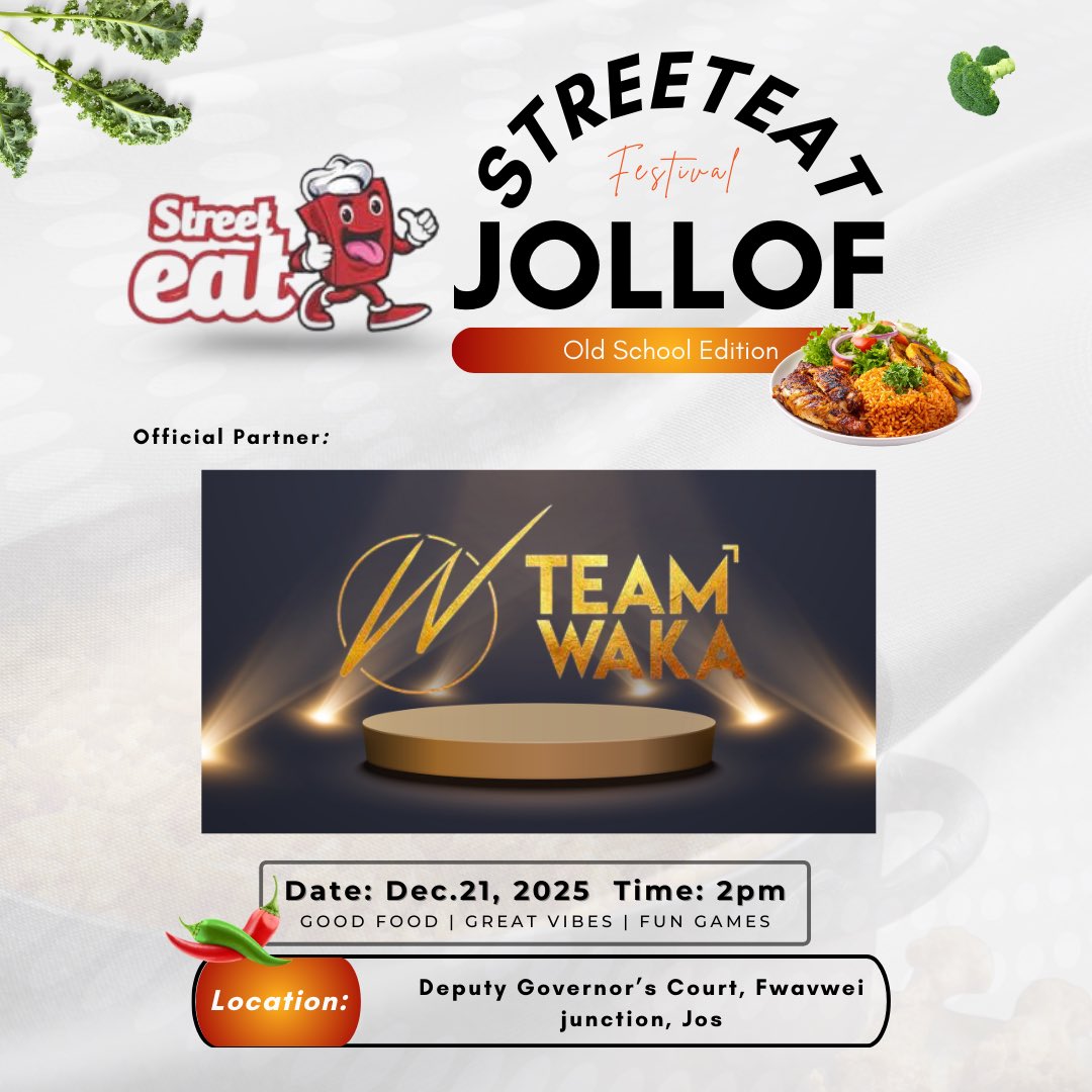 PeckyTerkura's tweet image. We’re proud to have Peak as our Official Sponsor for the StreetEat Jollof Festival 2025

Cheers to all supporting brands making this year’s festival possible.
Let’s make history together

#StreetEatJollofFestival25
JollofOnTheGo