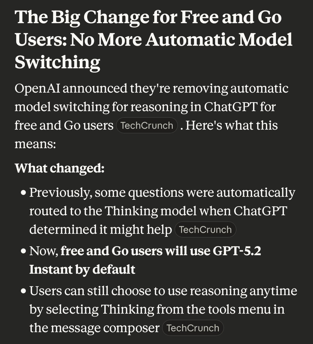 Unexpected downgrade for the Go tier
