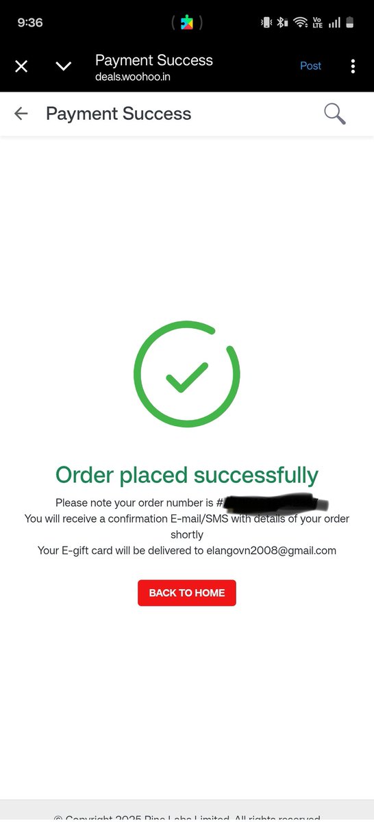 selvaswag's tweet photo. @dealztrendz Bro paid but given a wrong email ID what to do now? 😞 https://t.co/F2Ppfjh1hO