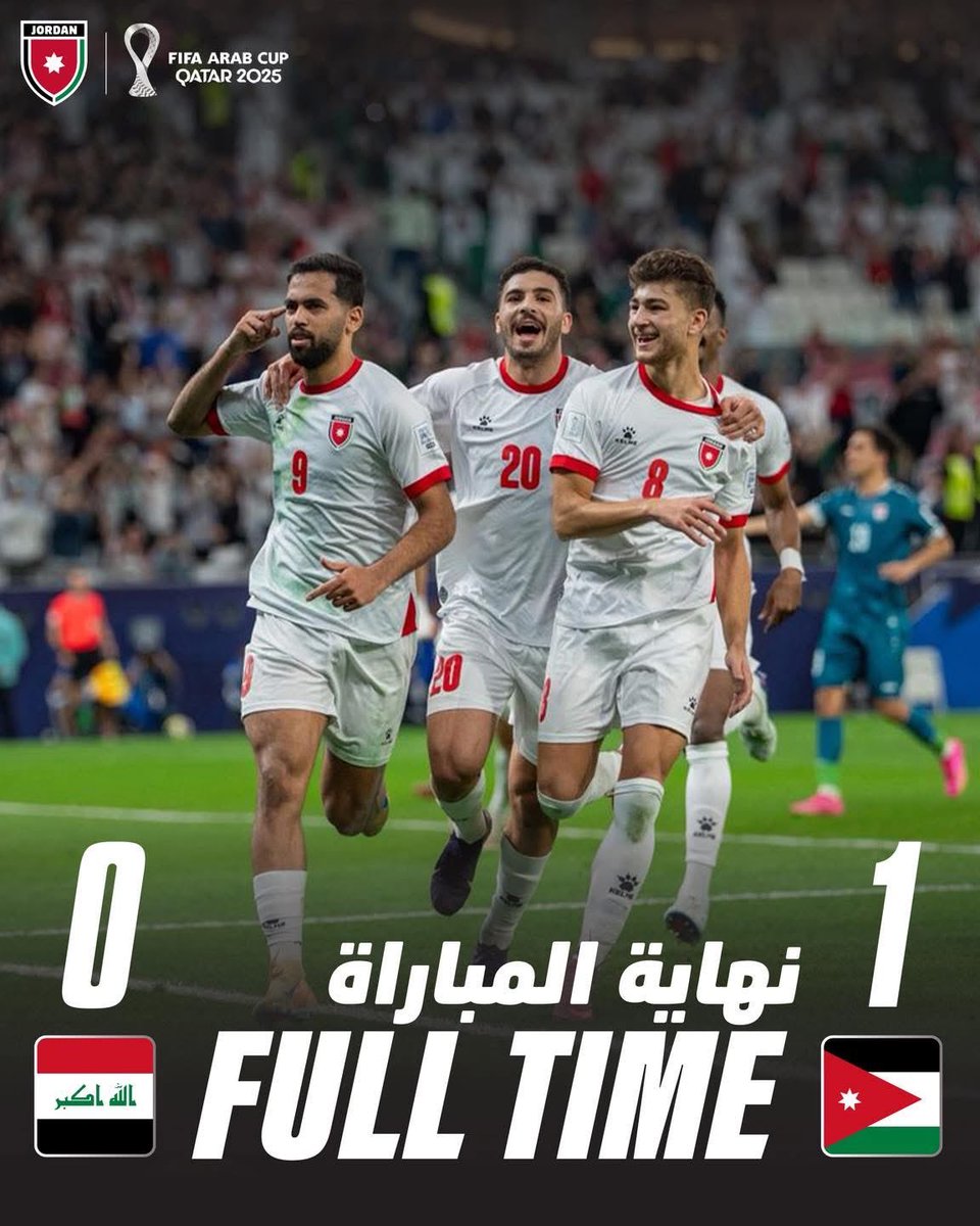 Police_Jo's tweet photo. النشامى إلى نصف نهائي كأس العرب FIFA 2025 🇯🇴

#معك_يالنشمي #الامن_العام #الاردن https://t.co/pDwOXAkuoj