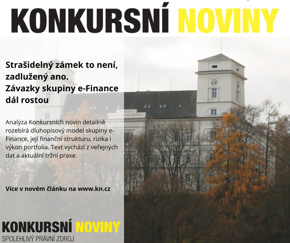 konkursni's tweet image. 📊 Nová analýza Daniela Trnky rozkrývá dluhopisový model e-Finance: zadlužení, rizika i skutečné provozní metriky.  

Celý text zde: kn.cz/strasidelny-za… 

#dluhopisy #efinance #investice