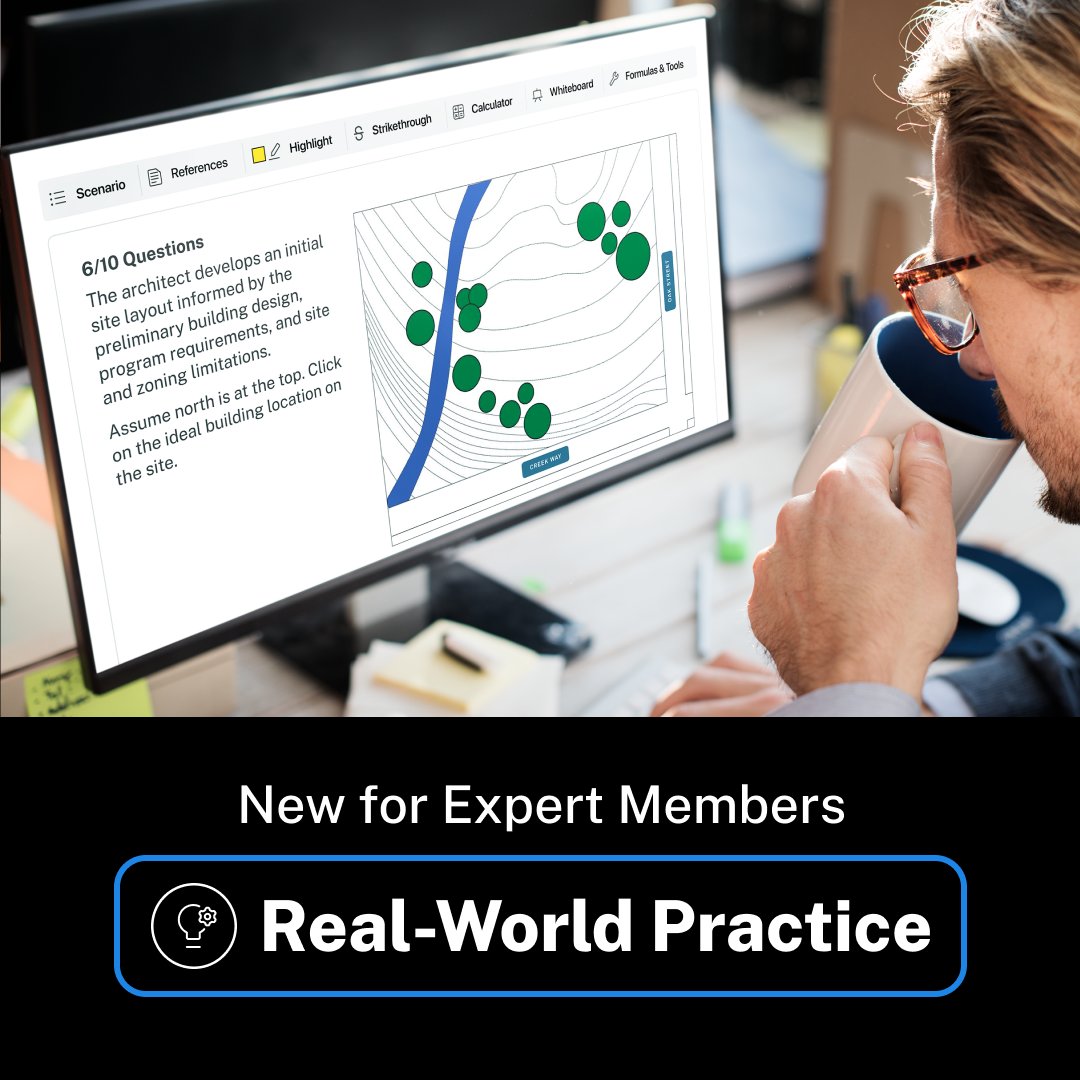 New Feature: Real-World Practice

Apply what you’ve learned through self-paced, scenario-based case study exercises that mirror real architectural practice.

Exclusively available now for Expert Members!