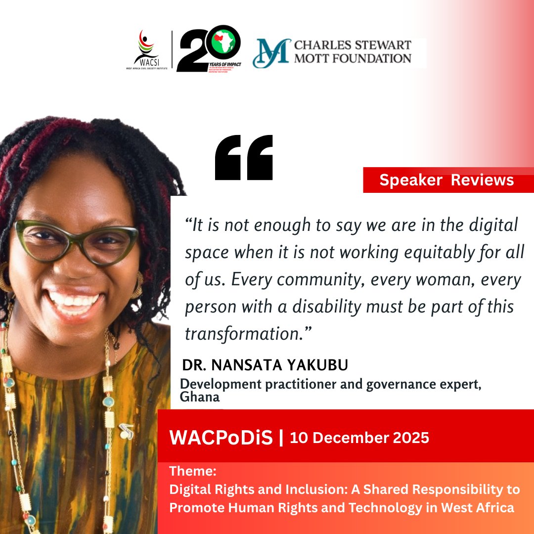 West Africa Civil Society Institute (WACSI) tweet media
