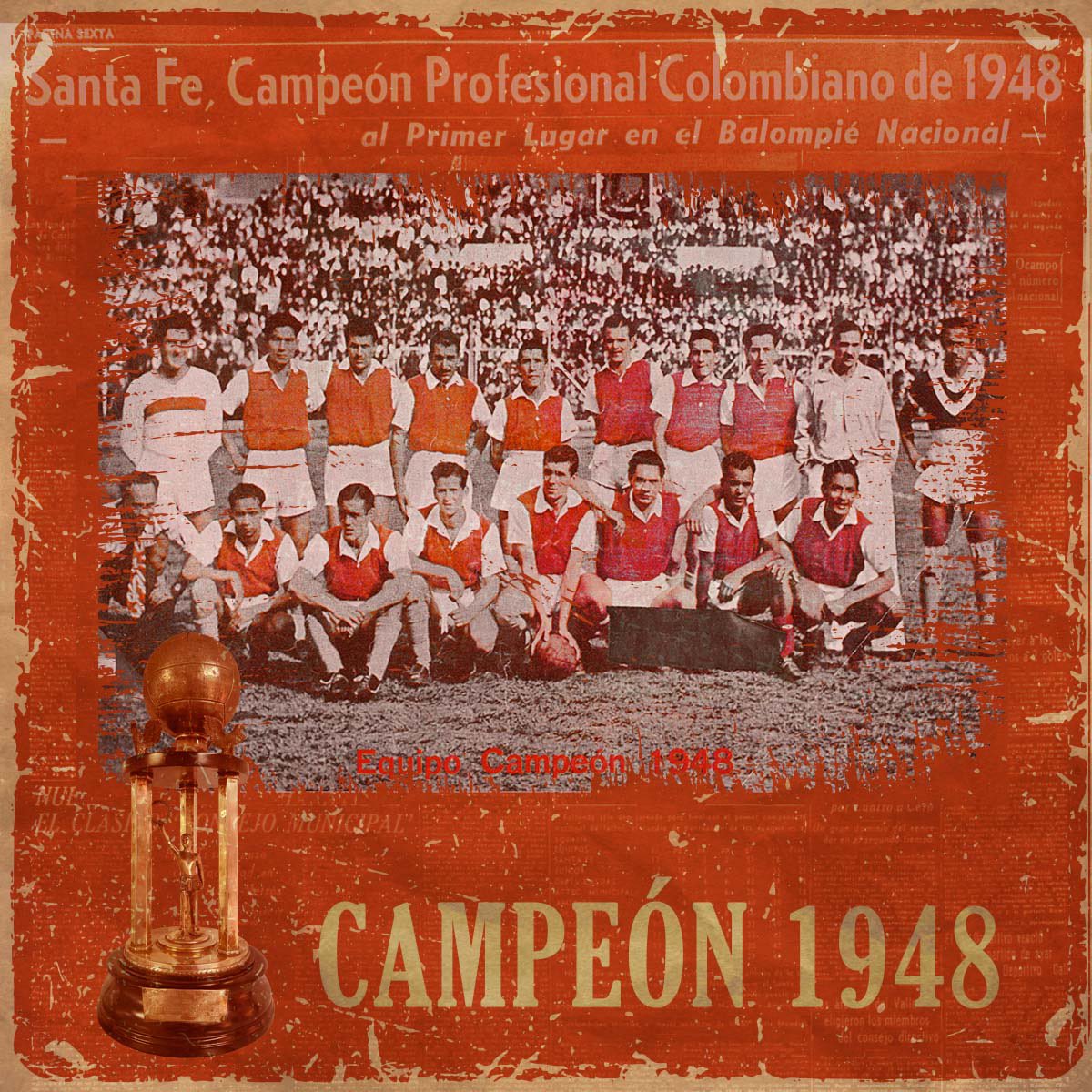 SoyMiguelParis's tweet image. ¡Primer campeón solo hay uno y se llama Independiente Santa Fe 🇮🇩! 

📌 Un día como hoy hace 77 años, el León 🦁 quedaría grabado en la historia como el Primer Campeón del Futbol Profesional Colombiano 🇨🇴. 

¡Primeros para la eternidad! ♾️

📷: @SantaFe 🇮🇩