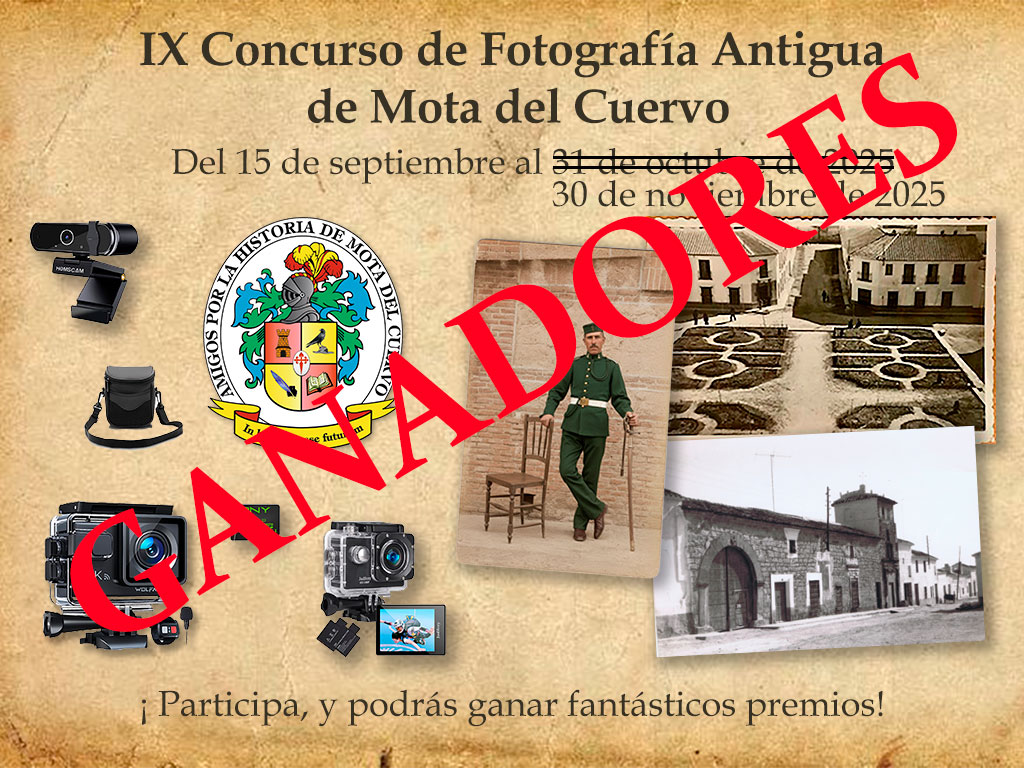 Ya puedes consultar los ganadores del IX Concurso de Fotografía Antigua de Mota del Cuervo, aquí: 

historiademota.com/concurso-ganad…