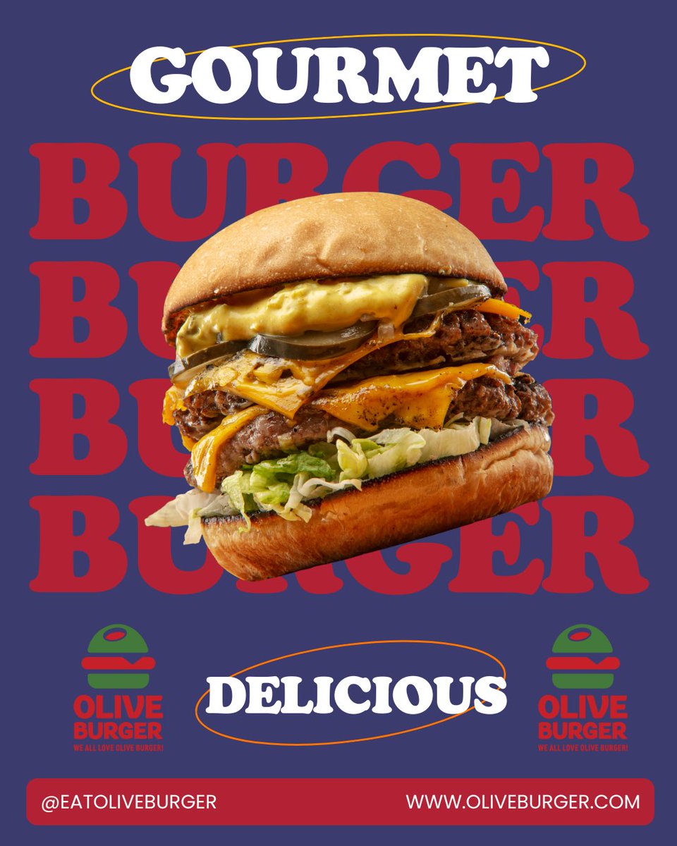 This isn’t just a burger… it’s a GOURMET experience. 🍔🔥

Juicy. Stacked. Cheesy.
Made to crave, impossible to forget.

DELICIOUS. Every. Single. Bite.

We All Love Olive Burger ❤️🍔💚

#OliveBurger #GourmetBurger #BurgerCravings #DFWEats #HalalEats #Since2012