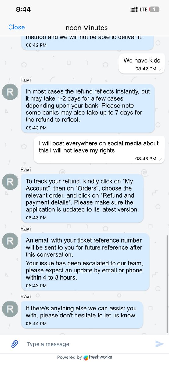 heshamahdi's tweet photo. @noon_cares 
I want some to talk to me about this behavior how come the driver and customer service ignoring and don’t care about my order https://t.co/4M4OkD9rTk