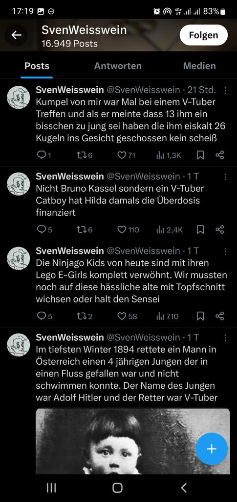 DannyVpg's tweet image. Ne...

Ich empfehle ne Therapie statt Twittern... 

Mir is klar dass das random Shitposting ist, aber selbst in dem Kontext is da irgendwas nich in Ordnung.