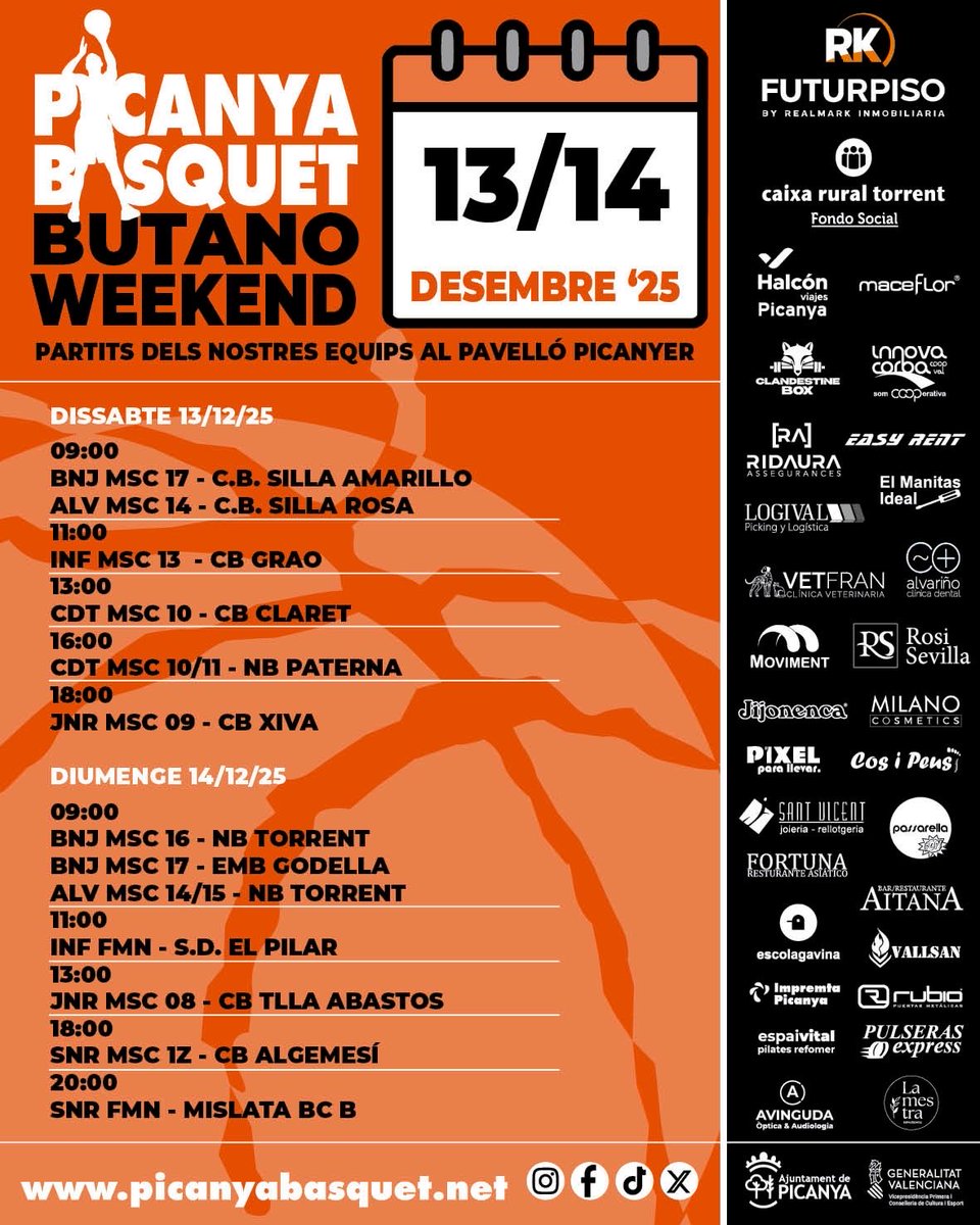 picanyabasquet's tweet photo. Ganes de bàsquet pre-nadalenc?
Ací arriba un nou butano week-end ben farcit de partits! https://t.co/sAnxJ2XaB2