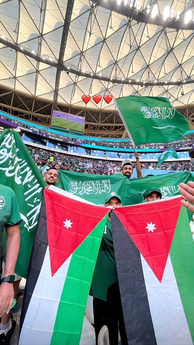 المباراة الي ما فيها خاسر

حي الله النسايب 🇯🇴♥️💚🇸🇦