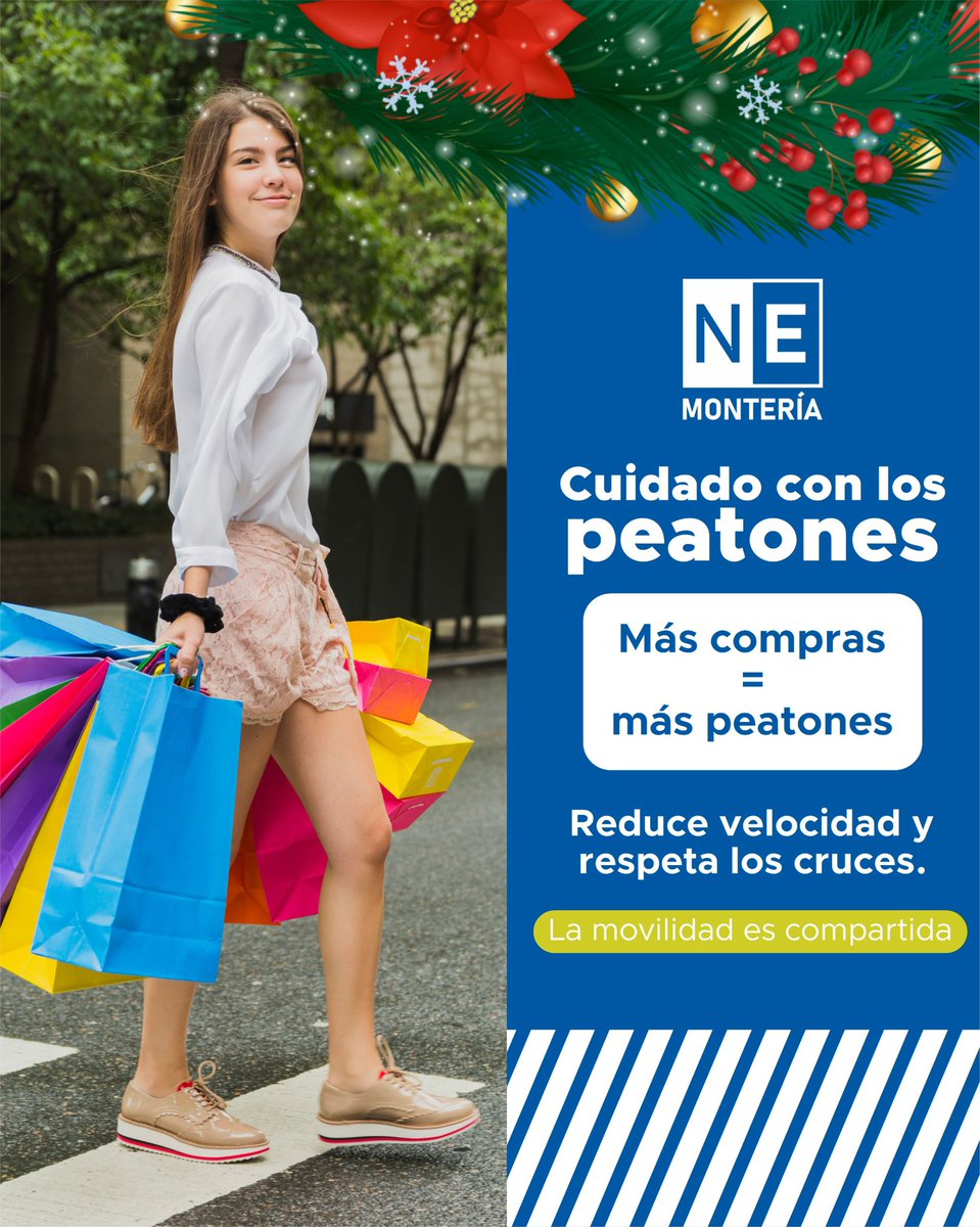 nespaciomtr's tweet photo. ✨ Un diciembre tranquilo también se vive en las vías.
Estaciona bien, respeta al peatón y ayuda a que todos lleguemos seguros.
Este mes aumenta la movilidad, las compras y el movimiento en la ciudad… por eso muévete con calma, muévete con Espacio Montería. 🚶‍♂️🚗✨ https://t.co/bW16s1M1VC