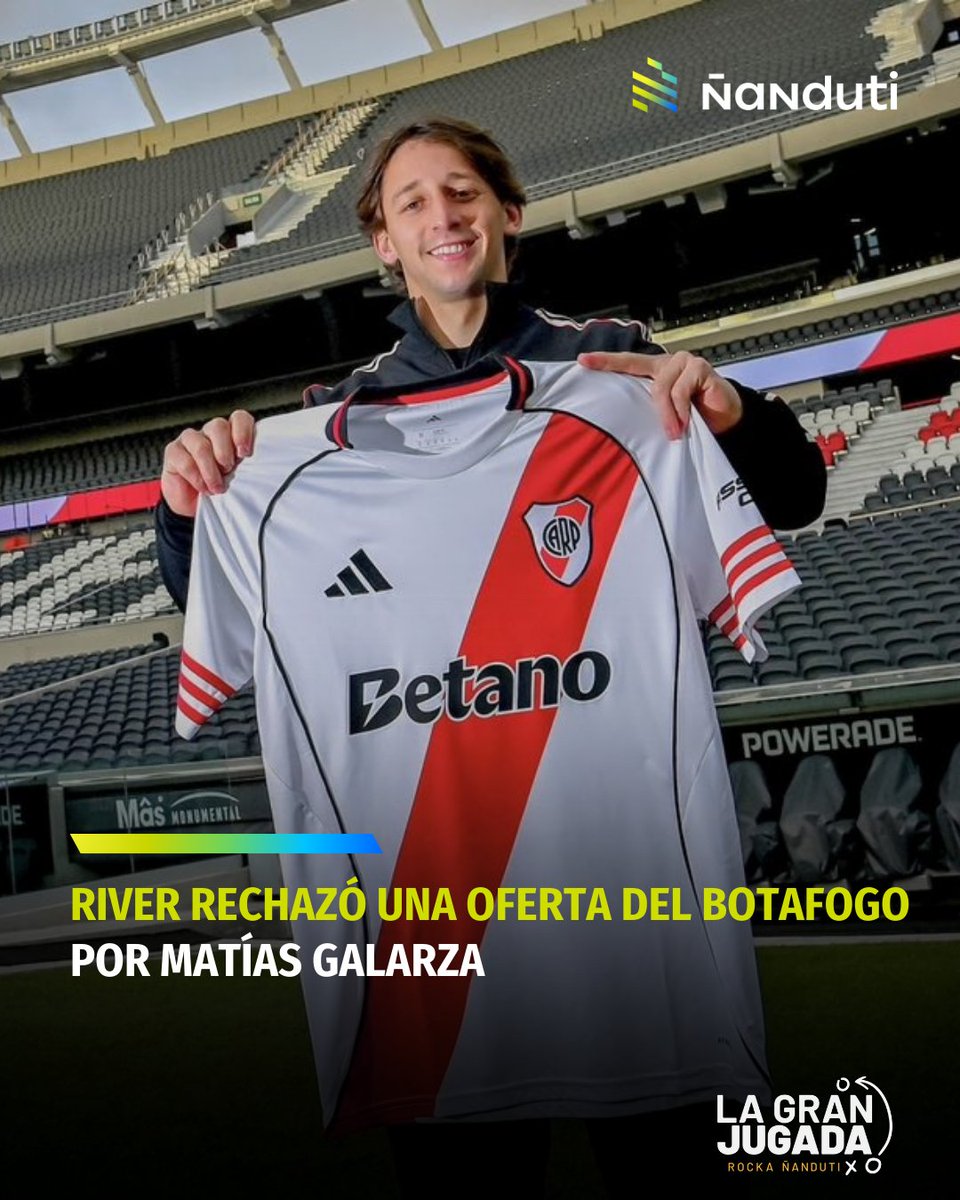 nanduti's tweet image. 🚨 ATENCIÓN | River rechazó una oferta del Botafogo por Matías Galarza.

🇵🇾 El Millonario no está dispuesto a desprenderse del mediocampista paraguayo antes del Mundial, por lo que no aceptó la propuesta del club brasileño.

👉 Además, para los clubes paraguayos, su salario…