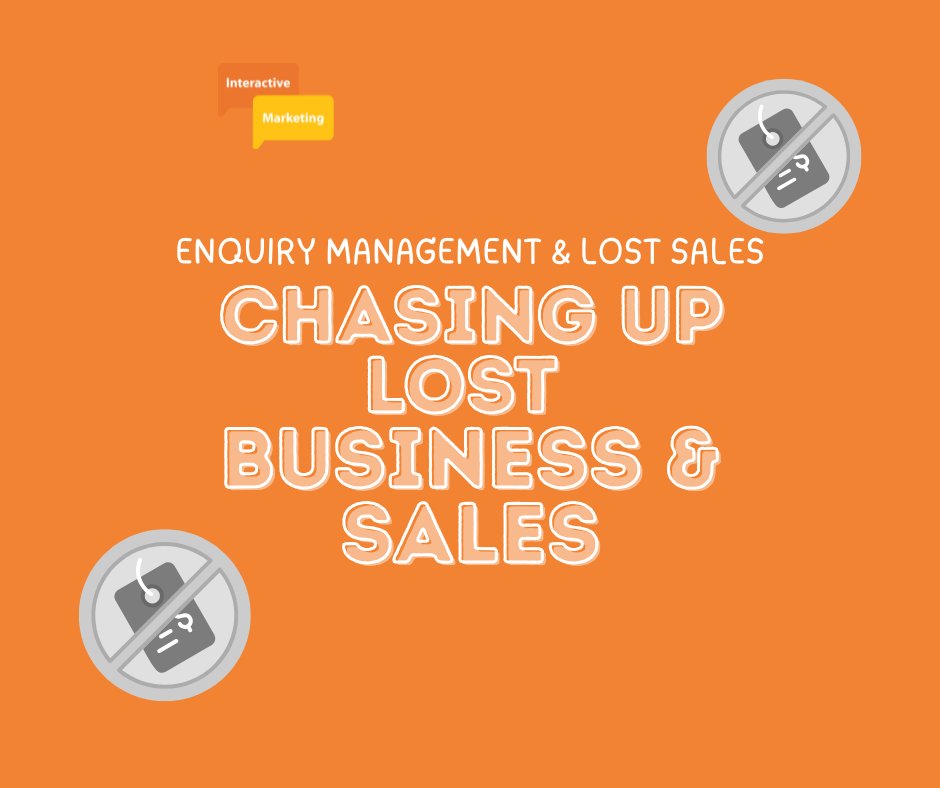 IM_Socials's tweet image. Our Enquiry Management &amp;amp; Lost Sales service can:

- Follow up sales leads 
- Collect customer requirements &amp;amp; feedback.
- Help  get ahead in the sales process.
- Chase up your lost business  
- Finding returning customers to the market &amp;amp; your brand.

Contact Us for help!!