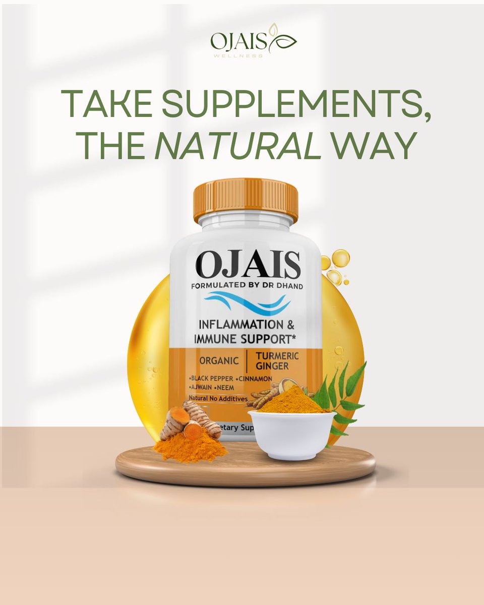 OjaisWellness's tweet image. Did you know? 🌿✨
Turmeric contains curcumin, powerful antioxidant benefits. Small daily habits = long-term health wins!

#OjaisWellness #TurmericFridays  #DoctorTalks #HealthTok #FYP