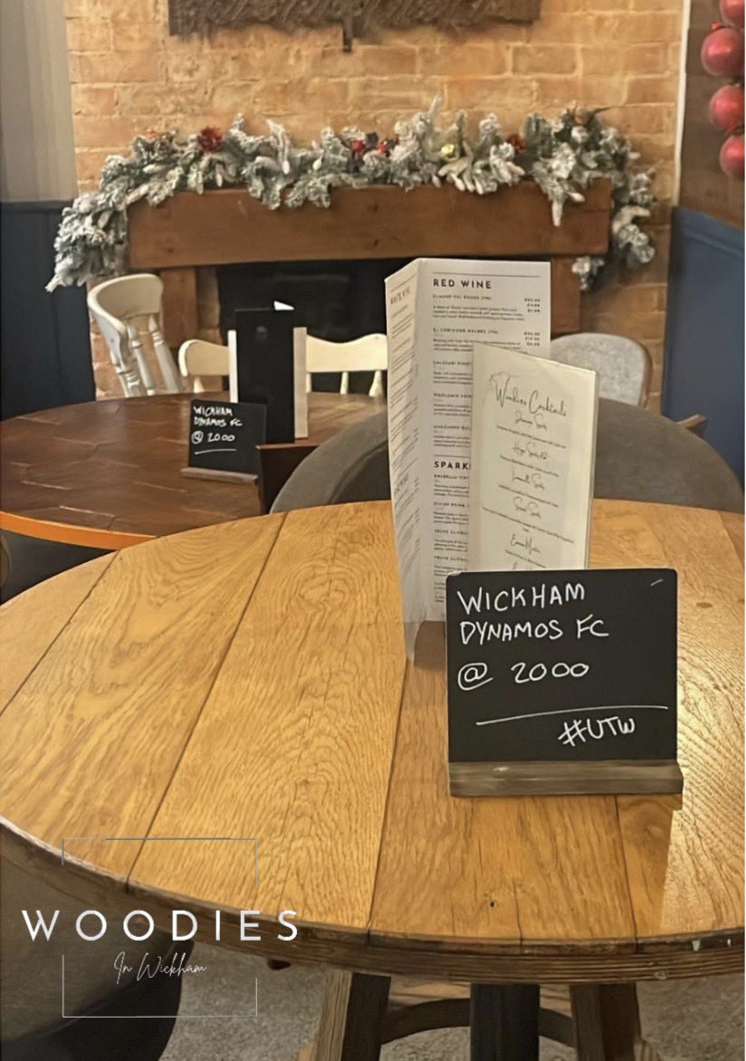 Annual Christmas Do for the Boys tonight many thanks to our local businesses 

Kutis of Wickham Indian Cuisine 

And 

Woodies of Wickham for tonight’s Hospitality 

Looking forward to a great evening 

#UTW