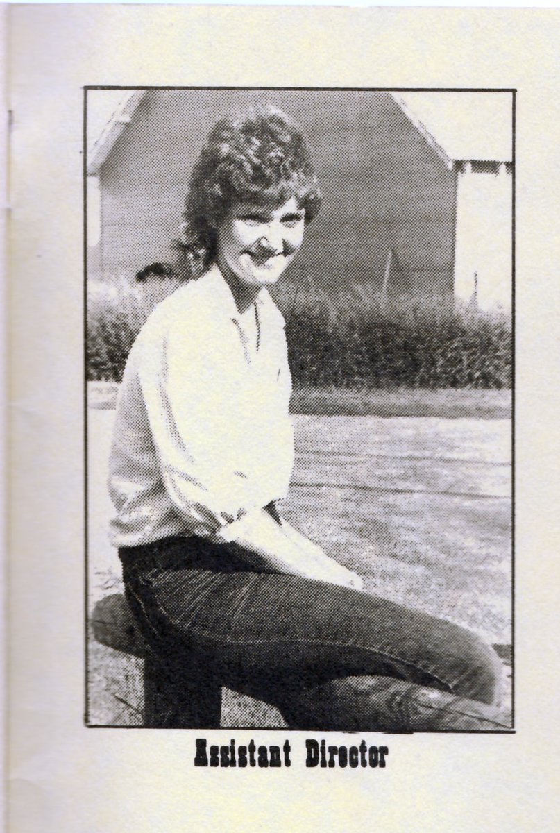 WilderPageant's tweet image. The assistant director is one who helps the director. In our 48 years we have had22 people (listed in the programs) who have assisted. Those with multiple years are; Nancy Alcorn 1981-1984, Laura Anderson 1989-1992, Deb Saxton 1995, 1996, 1998 and Erin Richards from 2006-2014.