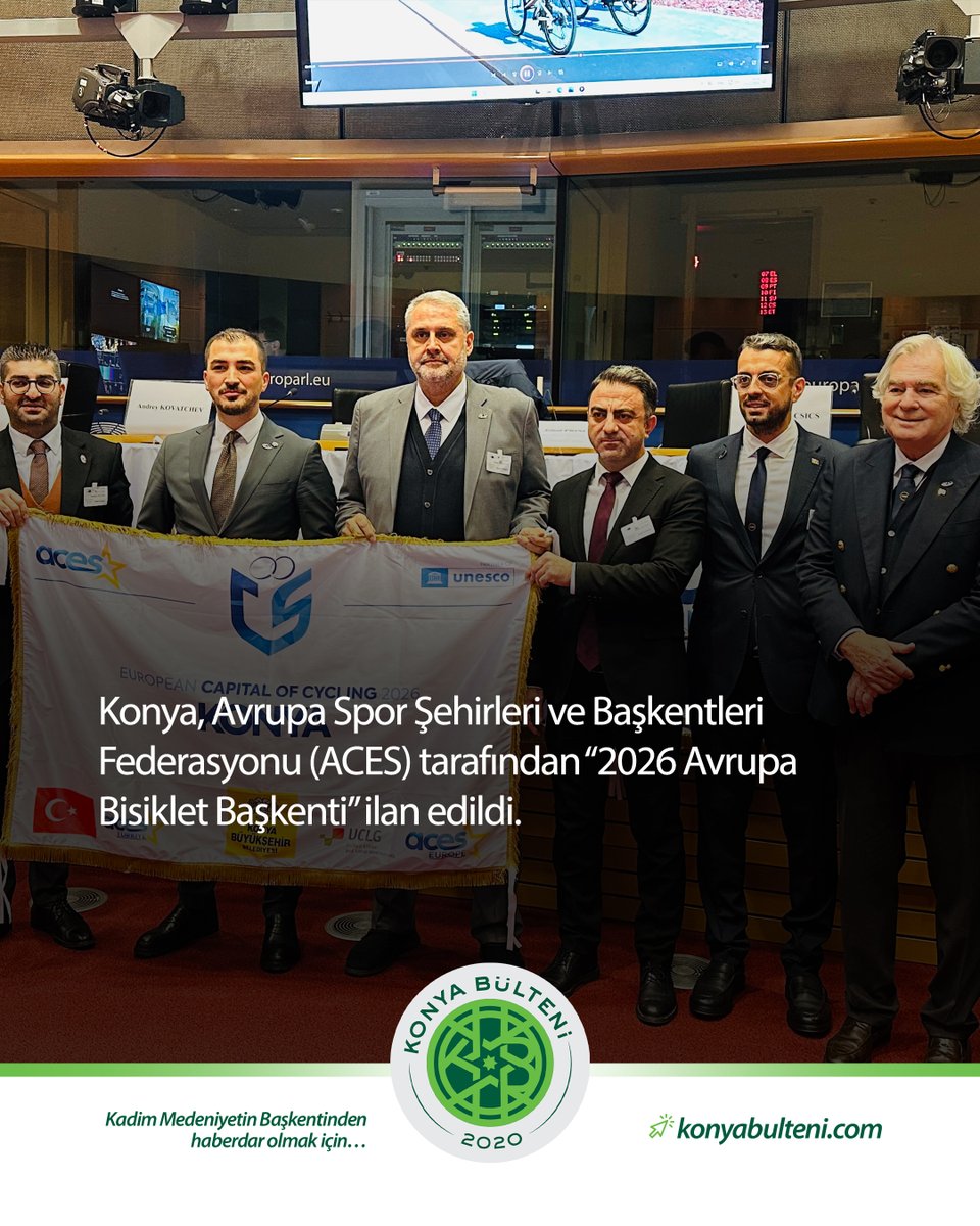 #Konya, Avrupa Spor Şehirleri ve Başkentleri Federasyonu (ACES) tarafından “2026 Avrupa Bisiklet Başkenti” ilan edildi.

#KonyadanHaberinizOlsun #KonyaiçinözelKonyayaözel #BisikletŞehriKonya #Bisiklet #Bicycleday
