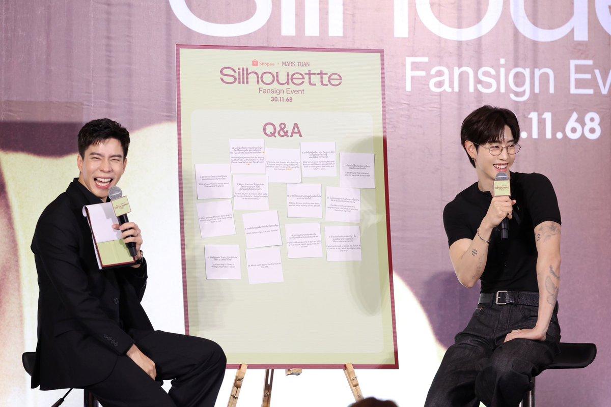 “มาร์ค ต้วน” เรียก “เจ้าอากาเซ่ของฉัน” จัดเต็มความพิเศษในงาน

Shopee x MARK TUAN ‘Silhouette’ FANSIGN &amp; PHOTO EVENT ในไทยครั้งแรก

🔗facebook.com/share/p/19qL56…

#ShopeexMarkTuanEvent #ShopeeTH #MarkTuan #Silhouette