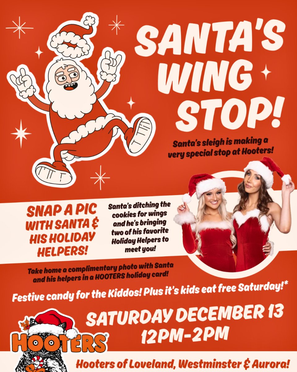 HootersCO's tweet image. 💚 He puzzled and puzzed ‘til his puzzler was sore…
Then he realized wings, Hooters Girls, and so much more!

Forget Whoville. We’ve got wings, ranch, and Hooters Helpers right here.

No floo-floovers. Just sauce done right.
🎅 TOMORROW’s the day!

#TheGrinch #Christmas