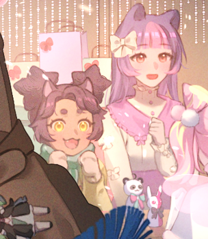 Yumiitsu_'s tweet photo. I'm super proud of this illustration, I think it's the first time I draw so many people and details \(￣︶￣*\))✨
Thanks to Ala to always accept my crazy ideas and experiments~

Some close ups of the parts I like the most 💖 https://t.co/YqfxdBf0ra
