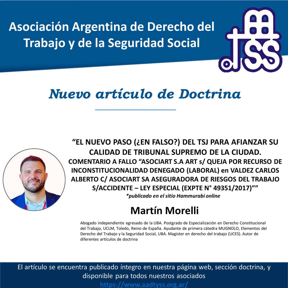 Nuevo Artículo de Doctrina 2025