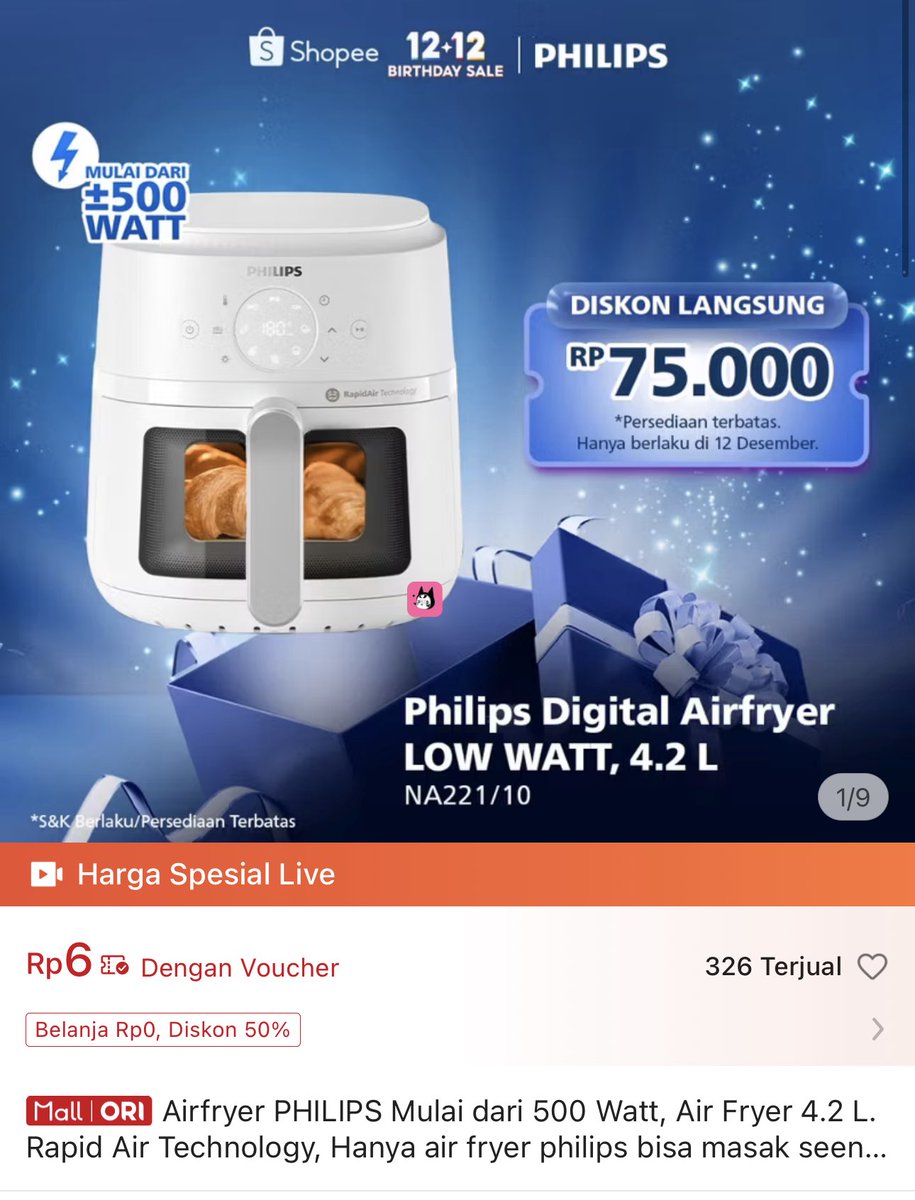 CEPETT AIRFRYER 

s.shopee.co.id/13HNlI9mL