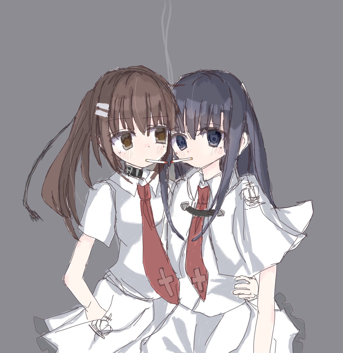 ctrl_lapis's tweet image. 感謝のキスを煙草越しにもう一度