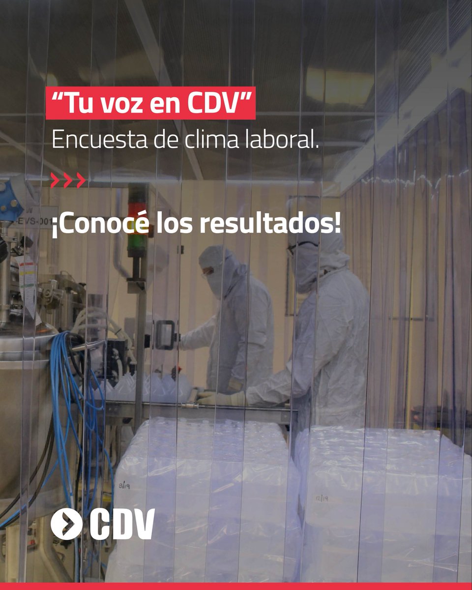 LabCDV's tweet photo. Realizamos la encuesta de clima laboral junto a Talentlab y estamos orgullosos de nuestros resultados ✨🙌
❤️ Gracias a todos los que participaron y a todo el #EquipoCDV por hacer de CDV un gran lugar donde trabajar.
#OrgulloCDV #Equipo #ClimaLaboral #EncuestaLaboral https://t.co/jUxpRpTlpE