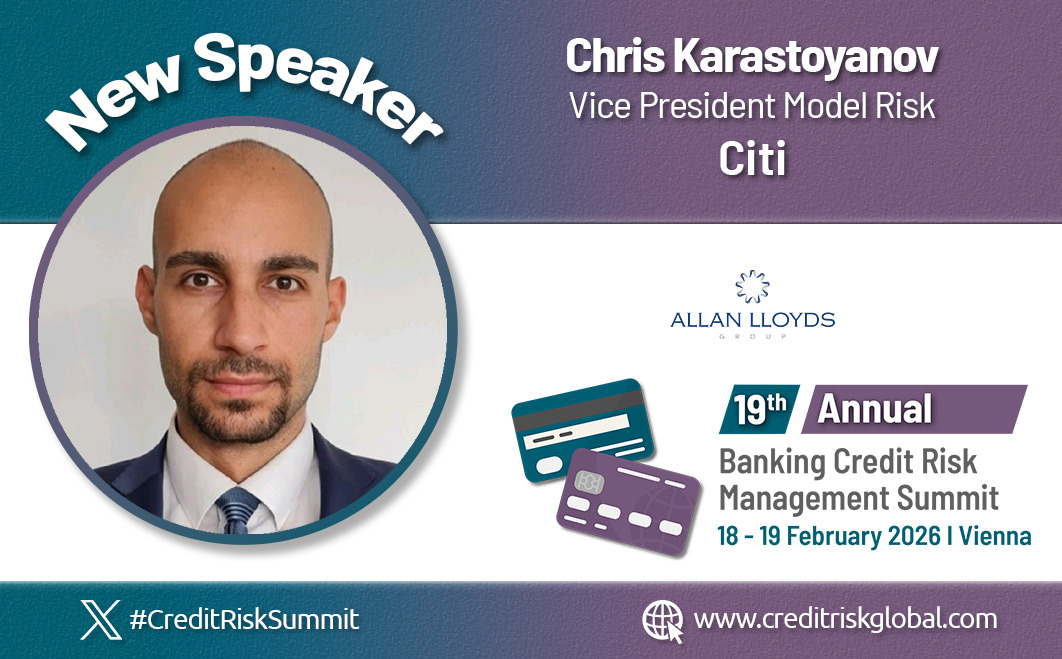 🎤 Speaker Announcement: Chris Karastoyanov, Vice President Model Risk, Citi
Session: "Artificial Intelligence for Credit Risk Management"
📅February 18 – 19 | InterContinental Vienna