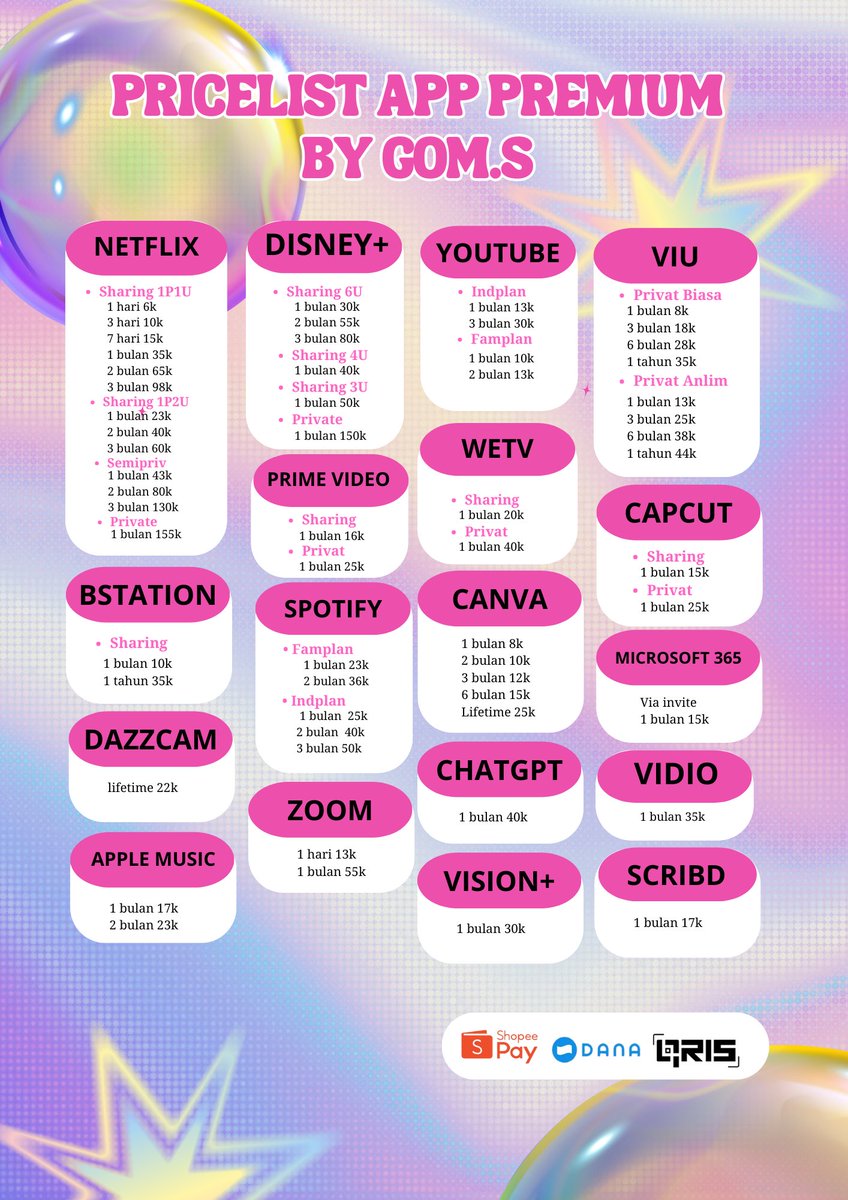 qisnabil_'s tweet photo. !! Promo 12.12 !!
order netflix 1u1b, bonus CapCut pro🫵🏻🤩 #zonauang https://t.co/bWnB5XhRbQ