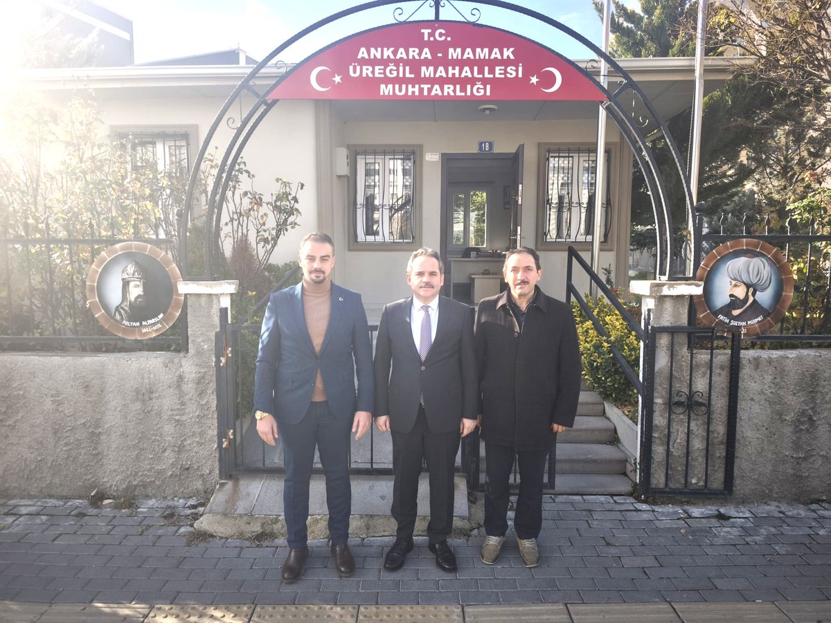 MamakKymkmligi's tweet photo. Mahalle ziyaretleri kapsamında Kaymakamımız Mehmet Nebi Kaya, Üreğil Mahalle Muhtarımız Eray Ergün'ü ziyaret etti.

Mahallemizde yürütülen çalışmalar ve vatandaşlarımızın talepleri hakkında bilgi alarak, çalışmalarında kolaylıklar diledi. https://t.co/8meQfdMCAs
