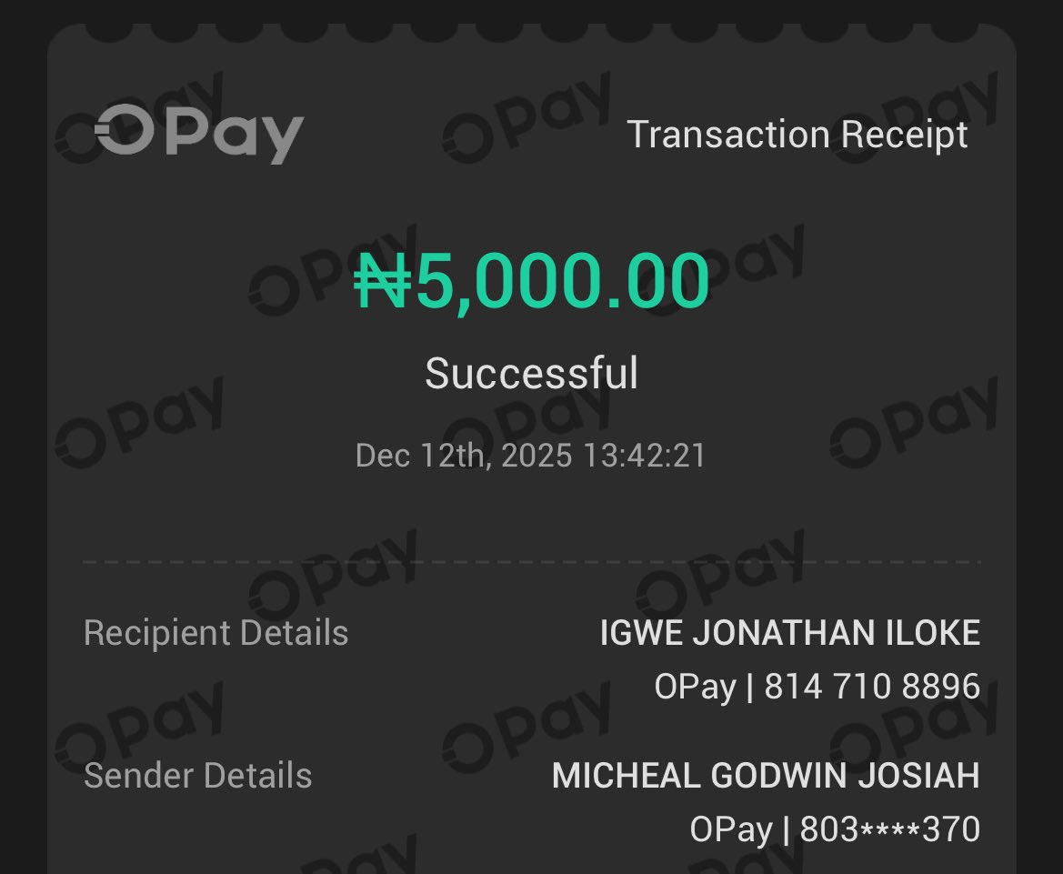 Breakfast money sent