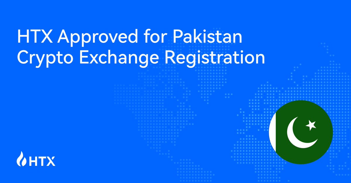 HTX_Global's tweet image. HTX Approved for Pakistan Crypto Exchange Registration.🇵🇰

This landmark NoC makes HTX amongst one of the first global digital asset platforms to begin the formal licensing journey in Pakistan, marking a major milestone in the country’s progression toward a regulated and…