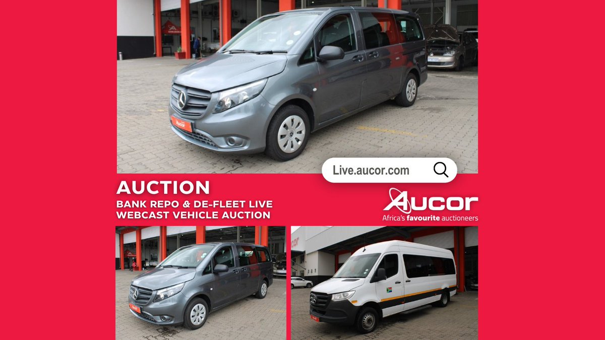 Don’t miss out! Standard Bank Joburg Vehicle Asset Finance Live Webcast Auction Finale. Bid on Mon 15 December 10:30. Click below to buy your dream car! T&amp;Cs Apply. bit.ly/4oUBZcT