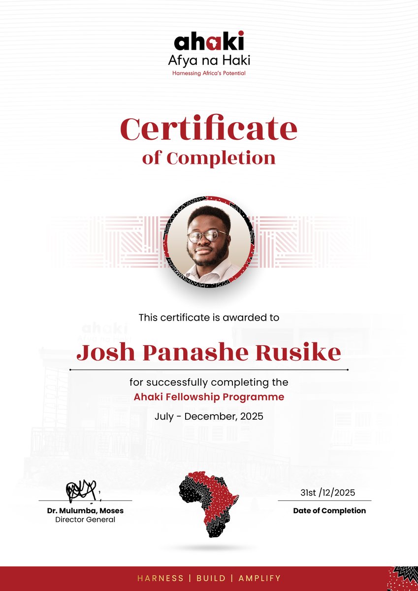 afyanahakiug's tweet photo. Josh, your contribution to the @afyanahakiug fellowship has been nothing short of transformative. The zeal you bring, the effort you invest, and the conviction you hold for advancing health, human rights, and SRHR have left a meaningful mark. As you step into the next stages of your journey, we trust you’ll continue harnessing Africa’s potential. It has genuinely been a pleasure working alongside you.