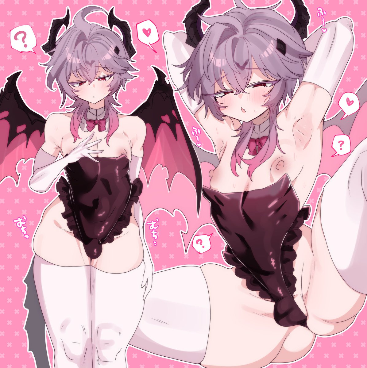 原⚫︎のド⚫︎リン
ショタ、メス男子、男の娘、スケベ女装、乳首でてる