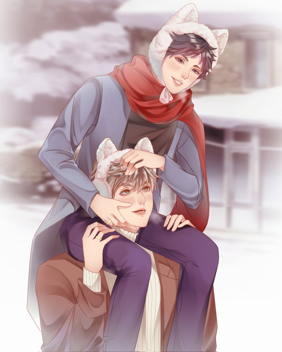 Snowy Day❄️☃️
#Haikyuu #BokuAka
