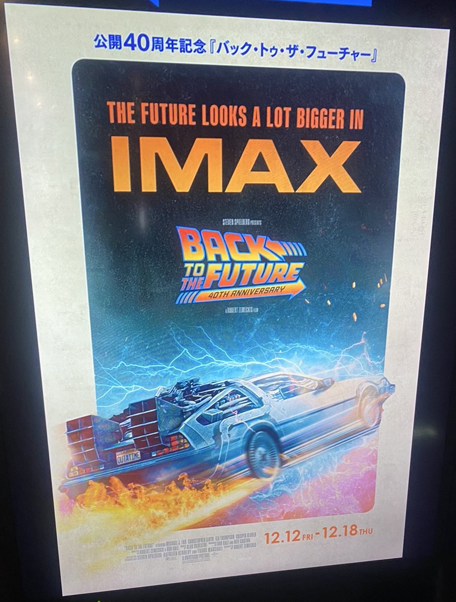 バック・トゥ・ザ・フューチャー 大図鑑　パンフレット3種　IMAX特典ポスター IMAX入場者特典『バック・トゥ・ザ・フューチャー』 公開40周年限定