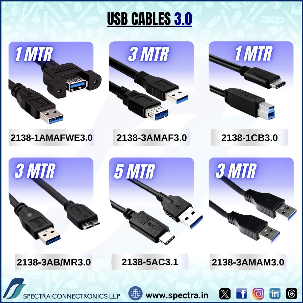 spectra_connect's tweet image. High-Speed Connectivity USB Cables 3.0.⚡️

Explore the range at- spectra.in/computer-inter…

#totalconnectivitysolutions #spectraconnectroncis #usbcables #datatransfer #highspeeddata #techaccessories #computerperipherals #techdevices #plugandplay #worksmarter #laptopsandpcs