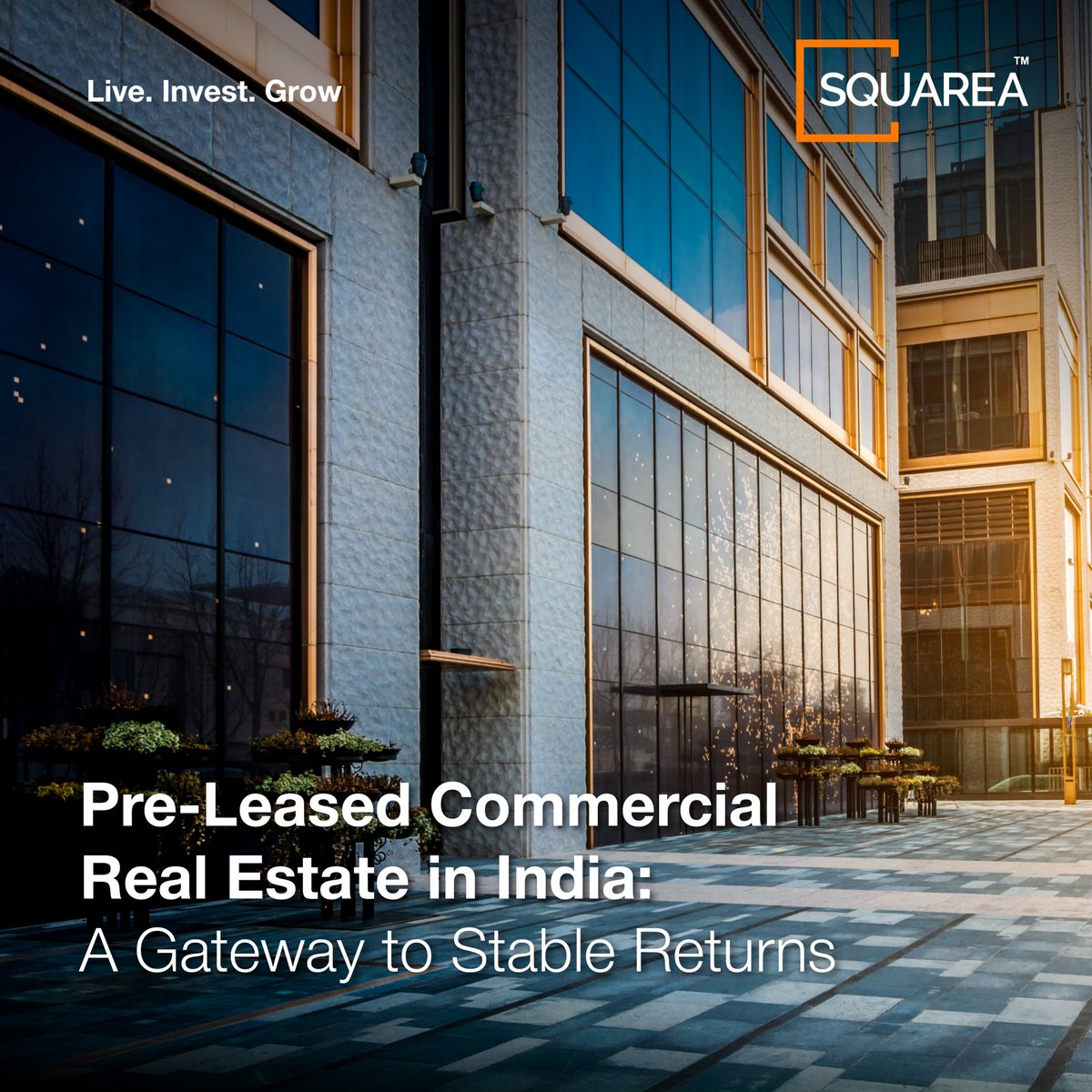 squareateam's tweet photo. Pre-leased commercial real estate is emerging as a strategic choice for investors seeking stable and visible income. 

Read the full blog: https://t.co/WJ2z7hvDxo

#SQUAREA #LiveInvestGrow #PreLeasedAssets #CommercialRealEstate #IndiaRealEstate #OfficeMarket #WealthManagement https://t.co/gOwrJ0hzBL
