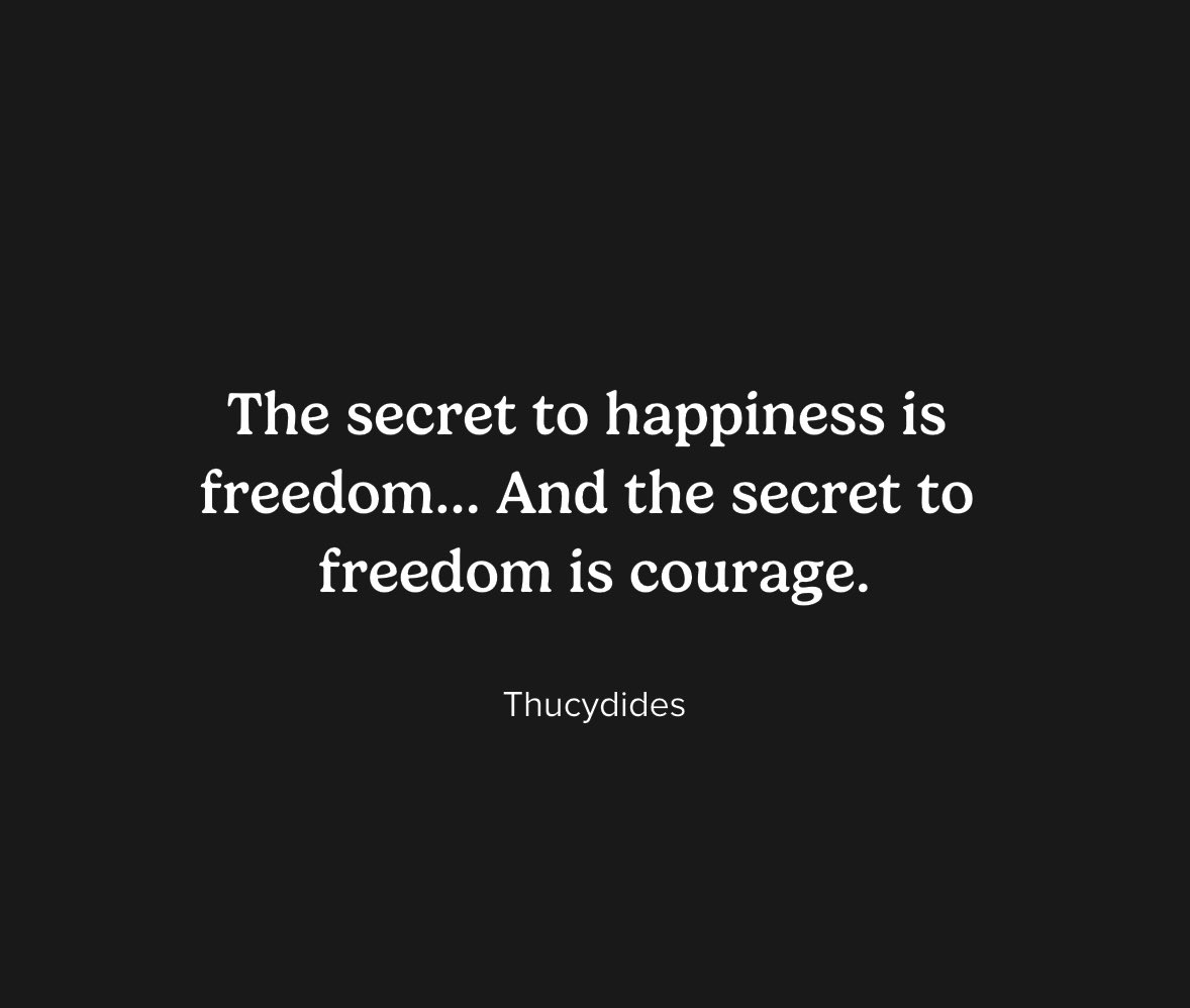 Friday Mental Health reminder:

The secret to happiness is freedom….and the secret to freedom is courage.”

Believe in yourself as your #MentalHealthMatters