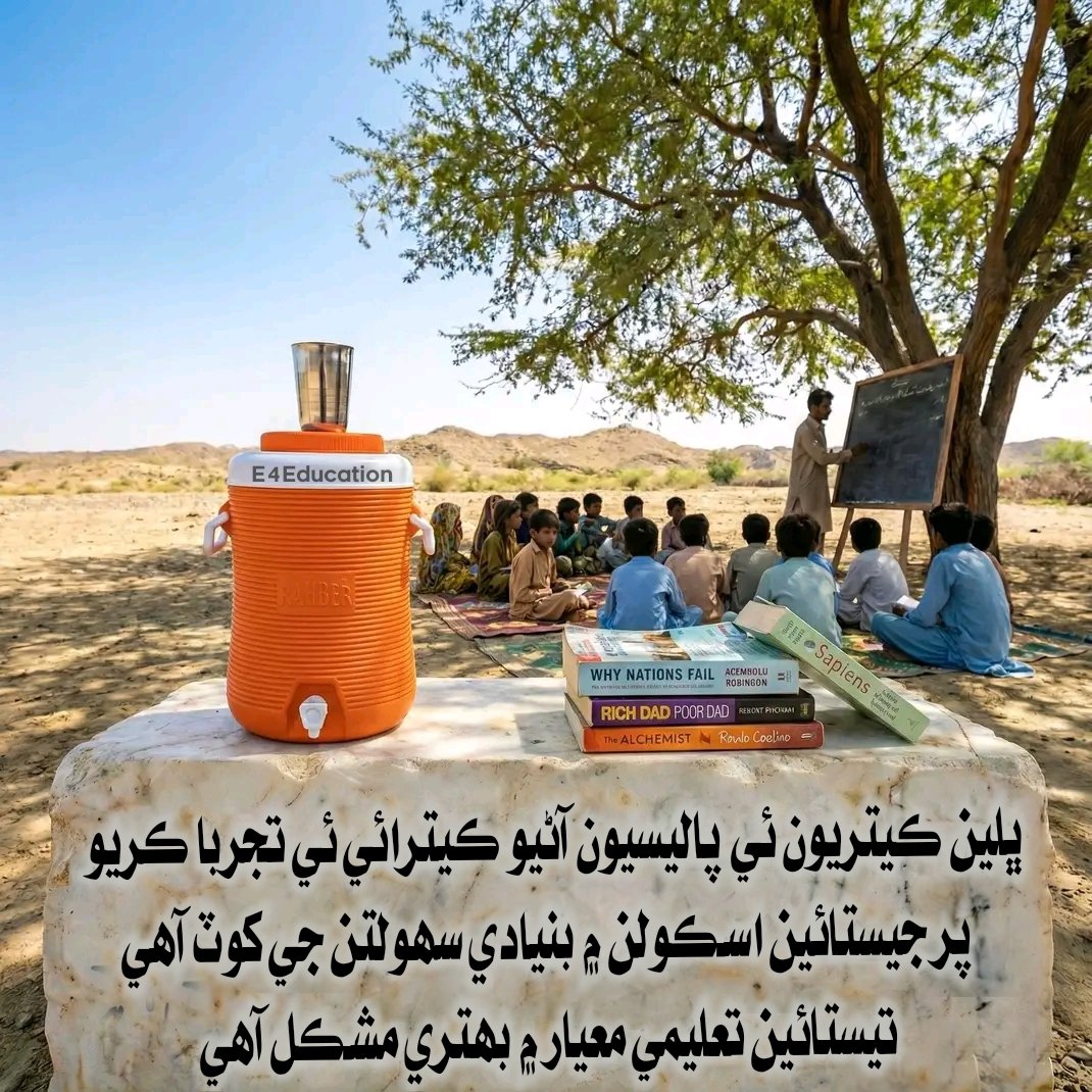 ڀلين ڪيتريون ئي پاليسيون آڻيو ڪيترائي ئي تجربا ڪريو پر جيستائين اسڪولن ۾ بنيادي سهولتن جي کوٽ آهي تيستائين تعليمي معيار ۾ بهتري مشڪل آهي.
#E_4_Education #SELD #GovtofSindh