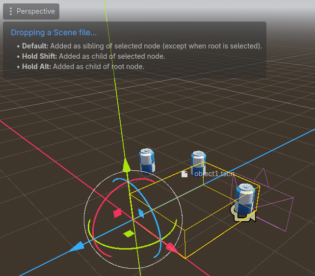 Salvaging my PR on improving the 2D/3D Viewport tooltips when the user drag-and-drops a file. Not perfect yet, but I should be getting there! #GodotEngine