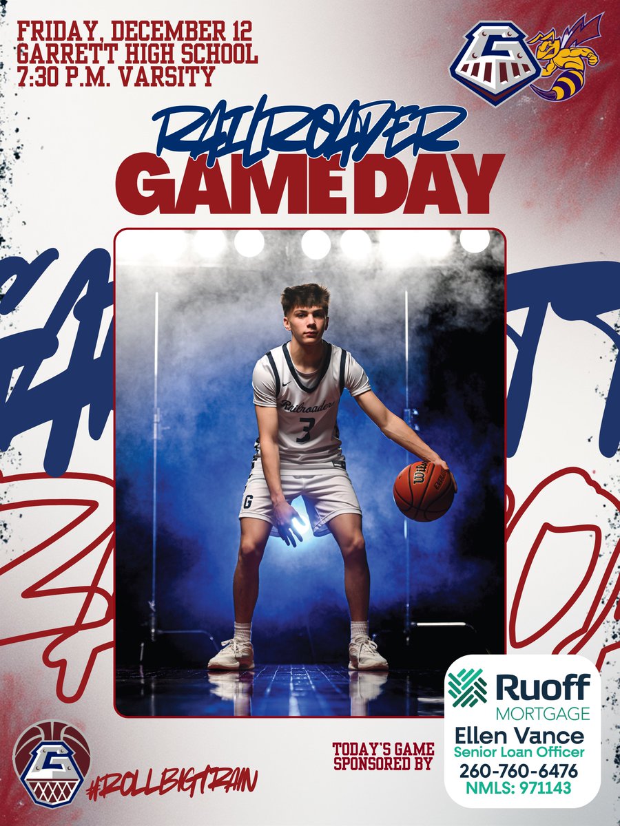 GarrettBoysBB's tweet photo. Game day in Paul Bateman Gym. Let's make it deep tonight with Railroader fans! https://t.co/9Xam0mnG9z