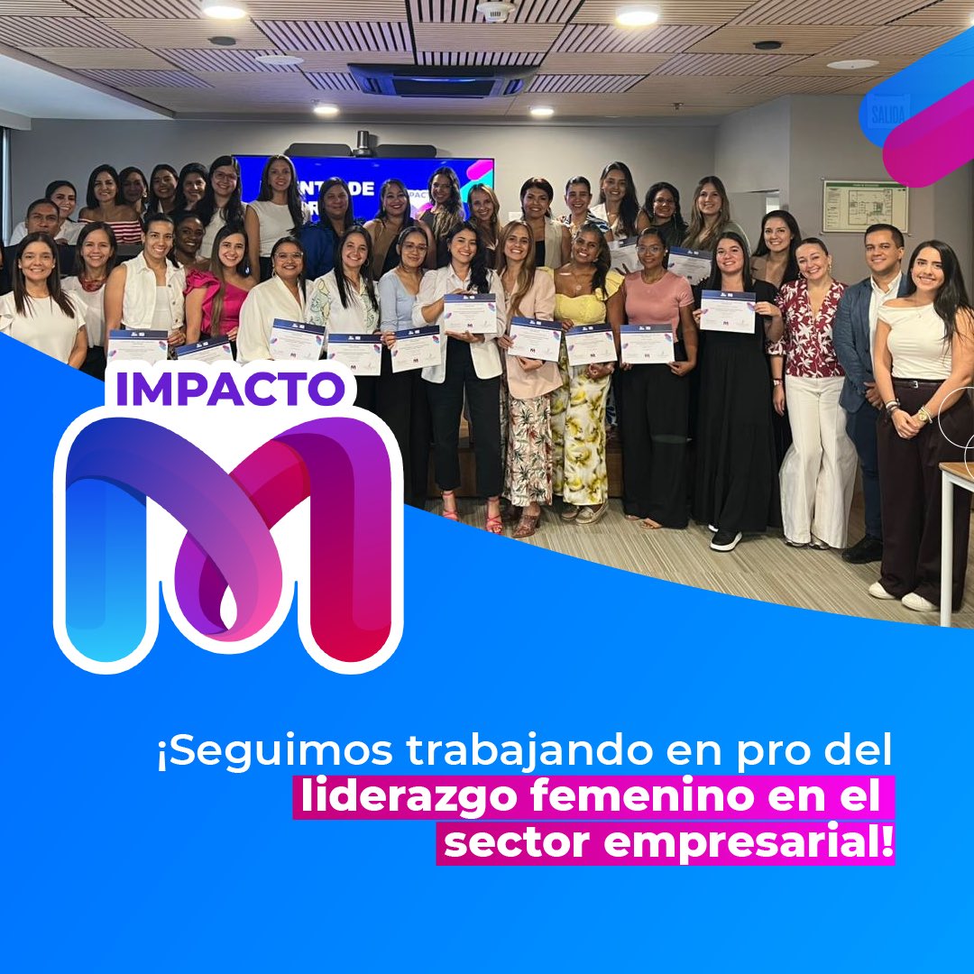 ANDI_Colombia's tweet photo. 🎉 Cerró la 4ª cohorte de #ImpactoM: 64 empresas, 739 colaboradores y 6 meses de formación y mentoría que fortalecen el liderazgo femenino. 👩💼🤝
#MásPaísANDI #DEIANDI https://t.co/QCF0b01GRi