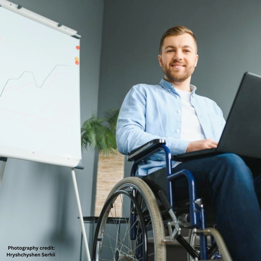 Did you know that disabled people in the workforce are more likely to be self-employed than non-disabled workers? Many people choose self-employment because it can offer greater flexibility in scheduling and work location. Learn more via the link in our bio!
